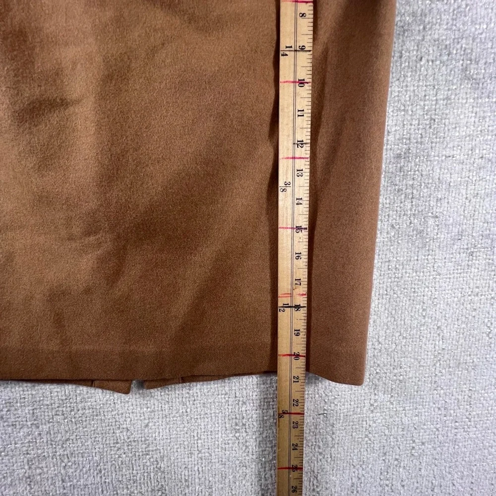 J.Crew The Pencil Skirt Camel Brown Wool Blend Size 6‎ Business Professional